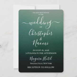Erstelle deine eigene schattierte Ombre-Hochzeit Einladung