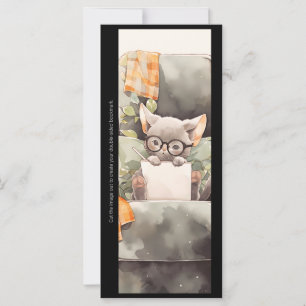 Erstelle deine eigene studienbeflissene graue Katz