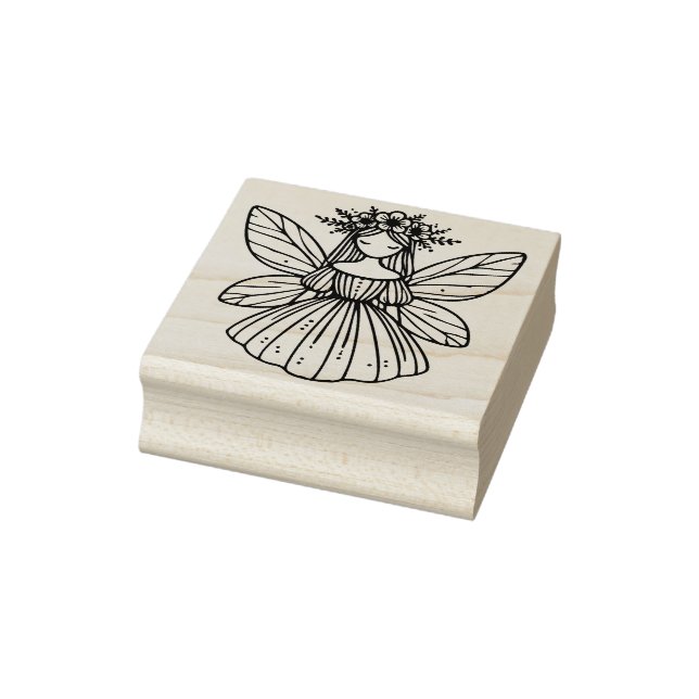 Erstelle deine eigene süße Pixie-Blumenfee Gummistempel (Stempel)