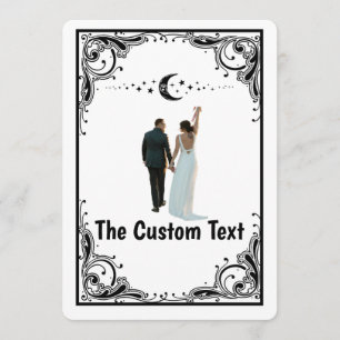 Erstelle deine eigene Tarot-Himmelsmond-Hochzeit Einladung
