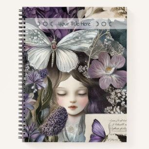 Erstelle deine eigene violette Hexen-Botanik der H Notizbuch