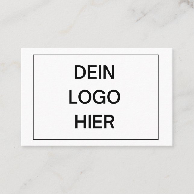 Erstelle deine eigene Visitenkarte Online (Vorderseite)