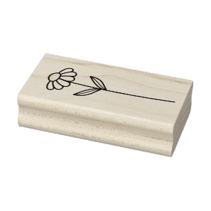 Erstelle deine eigene wunderliche Gänseblümchen-Bl Gummistempel