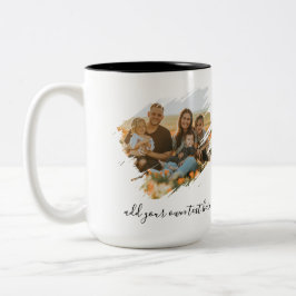 Erstelle deine eigenen 2 Fotos Zweifarbige Tasse