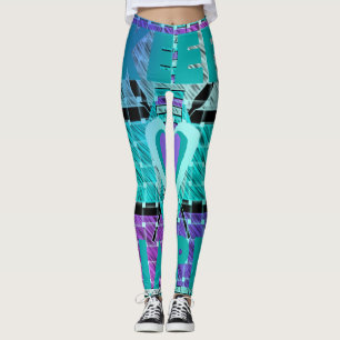 Erstelle deine eigenen Basic - einfache blaue Hose Leggings