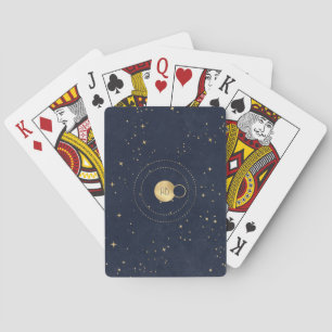 Erstelle deine eigenen blauen und goldenen Himmels Spielkarten