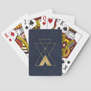 Erstelle Deine eigenen blauen und goldenen mystisc Spielkarten
