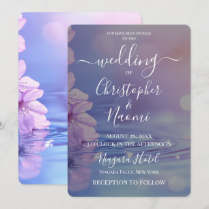Erstelle deine eigenen Blumen- & Wasser-Hochzeit Einladung