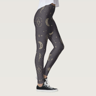 Erstelle deine eigenen Crescent Moon Magic Wands S Leggings
