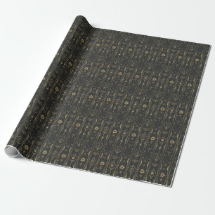 Erstelle Deine eigenen eleganten goldenen mystisch Geschenkpapier