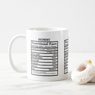 Erstelle deine eigenen Ernährungsfakten Muttertag Kaffeetasse