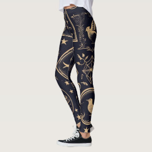 Erstelle deine eigenen goldenen heiligen Symbole S Leggings