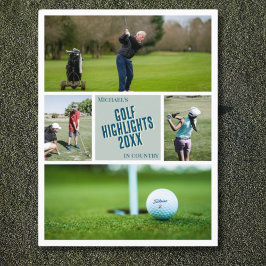 Erstelle deine eigenen Golf-Highlights-Foto-Post Postkarte