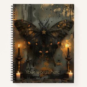 Erstelle deine eigenen gotischen Kerzen Black Copp Notizbuch