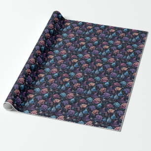 Erstelle deine eigenen Hexen-Gold-Rosa-Violett-Bla Geschenkpapier
