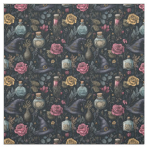 Erstelle deine eigenen Hexen-Rosa-Gelben Rosen Stoff