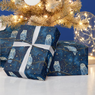Erstelle deine eigenen magischen blauen Goldschnee Geschenkpapier