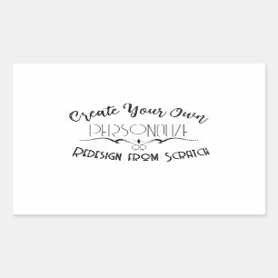 Erstelle deine eigenen rechteckiger aufkleber