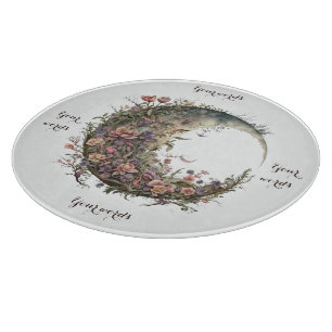 Erstelle deine eigenen romantischen Rosen Mondblum Schneidebrett