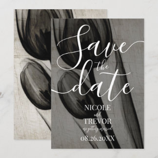 Erstelle Deine eigenen Röntgen-Sepia-Dunkle-Tulpen Save The Date