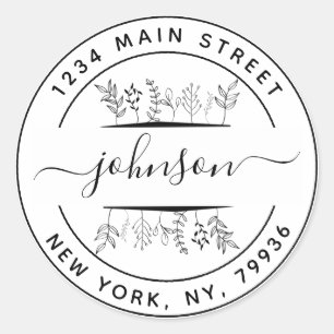 Erstelle deine eigenen runden skurrilen handgezeic runder aufkleber