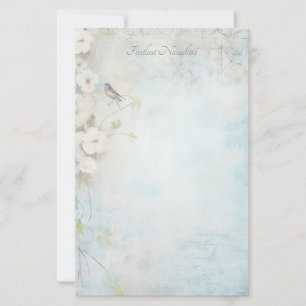 Erstelle deine eigenen Shabby Chic Pflaumenblüten Briefpapier