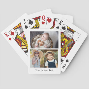 Erstelle deinen eigenen 3-Foto-Text Spielkarten