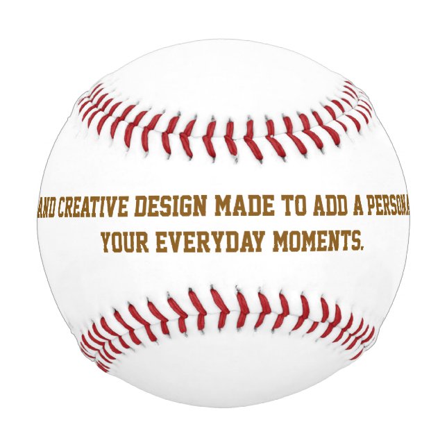 Erstelle deinen eigenen Baseball (Vorderseite)