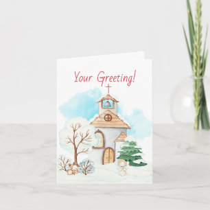 Erstelle Deinen eigenen betenden Engel Christliche Feiertagskarte