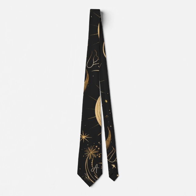 Erstelle deinen eigenen Crescent Moon Celestial Krawatte (Vorderseite)