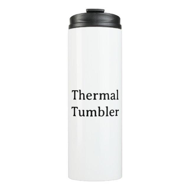 Erstelle Deinen eigenen einfachen Maßanzug Thermosbecher (Vorderseite)