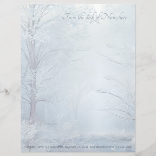 Erstelle Deinen eigenen eisigen Winter-Yule-Zauber Briefbogen