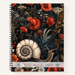 Erstelle Deinen eigenen eleganten Elfenbein-Schnec Notizbuch