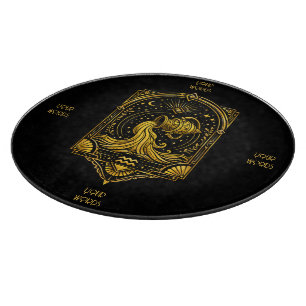 Erstelle deinen eigenen eleganten Gold Art Deco Wa Schneidebrett
