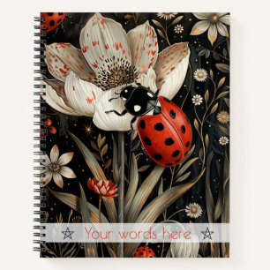 Erstelle deinen eigenen eleganten weißen floralen notizbuch