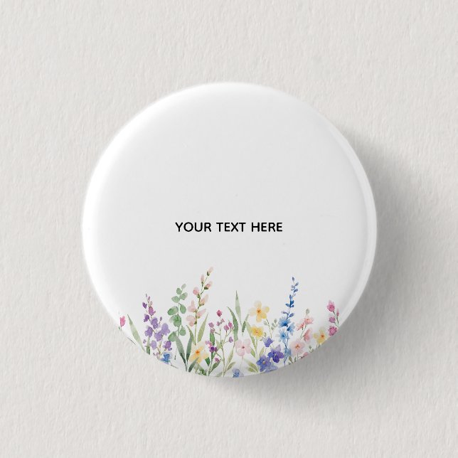 Erstelle deinen eigenen floralen Knopf Button (Vorderseite)