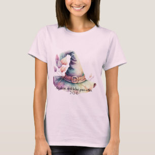 Erstelle deinen eigenen fransigen Regenbogen-Hexen T-Shirt