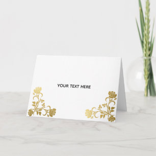 Erstelle Deinen Eigenen Goldenen Eleganten Karte
