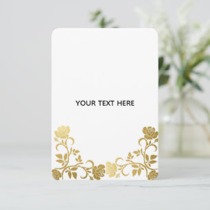 Erstelle deinen eigenen goldenen Eleganten RSVP Karte