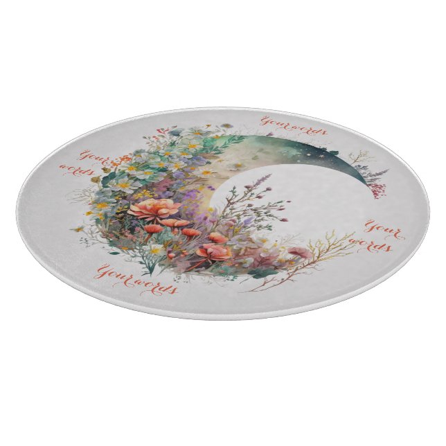 Erstelle deinen eigenen hellen Sonnenuntergangs-Bl Schneidebrett (Ecke)