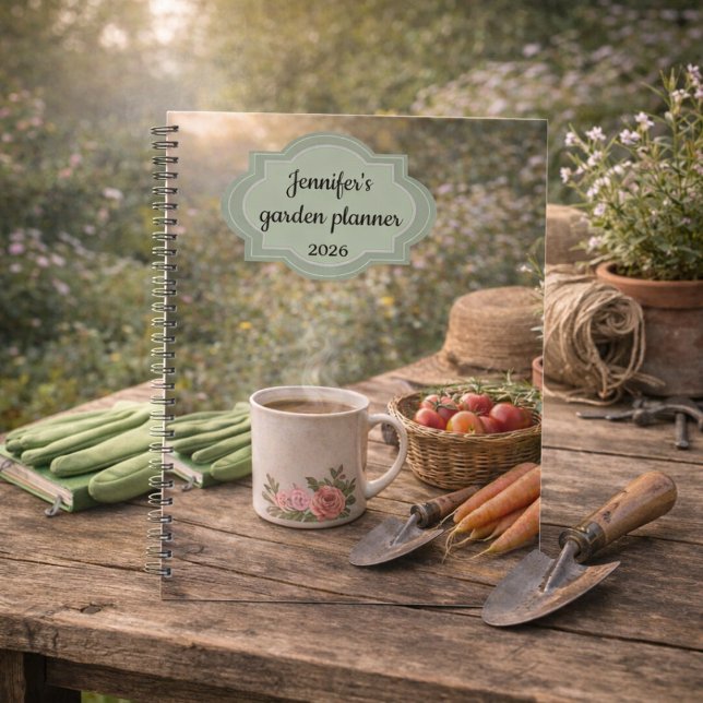 Erstelle deinen eigenen Kaffee vor dem Gärtnern Ga Planer (Personal coffee before gardening garden planner, You can add your own name, text and year.)