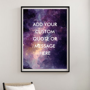 Erstelle Deinen Eigenen Motivationsspruch - Galaxi Poster