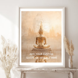 Erstelle Deinen Eigenen Motivationsspruch - Golden Poster