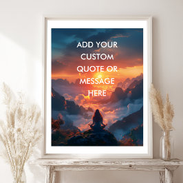Erstelle Deinen Eigenen Motivationsspruch - Himmel Poster