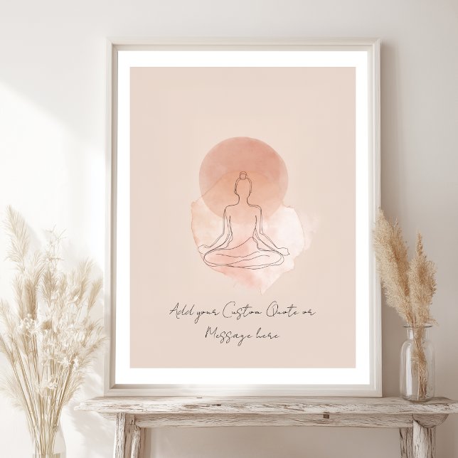 Erstelle Deinen Eigenen Motivationsspruch - Medita Poster (Create Your Own Motivational Quote- Meditation Poster)