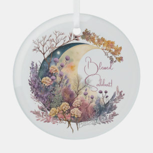 Erstelle deinen eigenen mystischen floralen Mondsi Ornament Aus Glas
