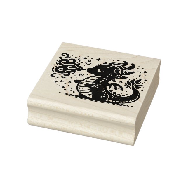 Erstelle deinen eigenen niedlichen feuerspeienden  gummistempel (Stempel)