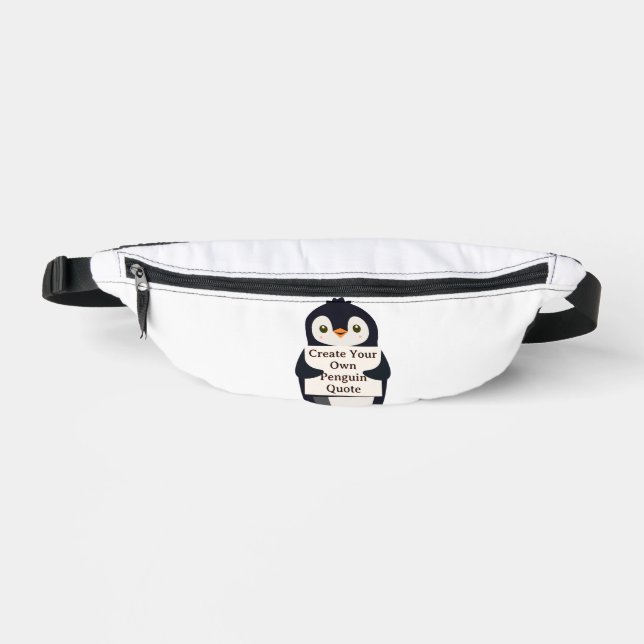 Erstelle Deinen eigenen Pinguin-Spruch Bauchtasche (Vorderseite)