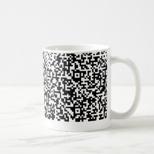 Erstelle Deinen eigenen QR-Code Lustiger Kaffeetas Kaffeetasse