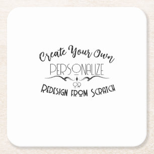 Erstelle Deinen eigenen Rechteckiger Pappuntersetzer